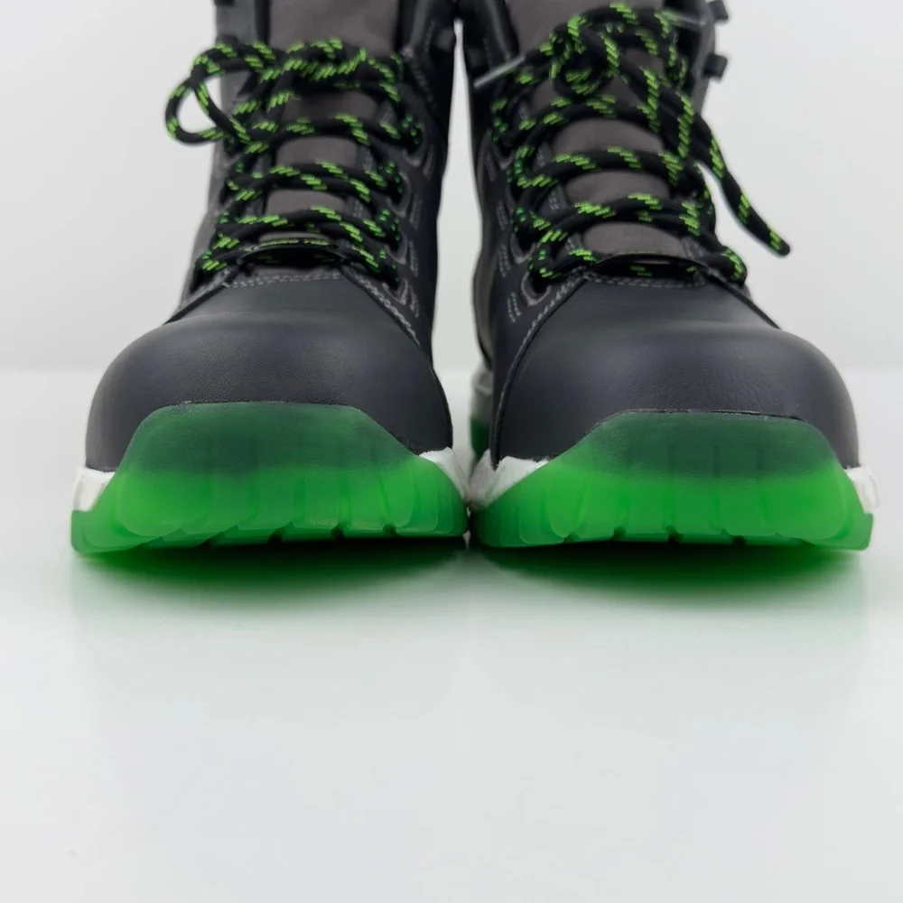 Hytest Black Waterproof Nano Toe Safety Work Boots Men’s 9.5